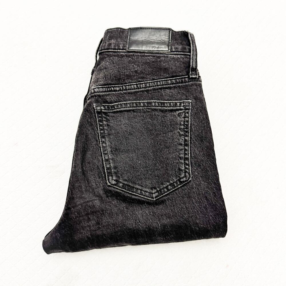 Madewell The Perfect Vintage Jean Zip Fly Black Charcoal Denim Jeans Size 24